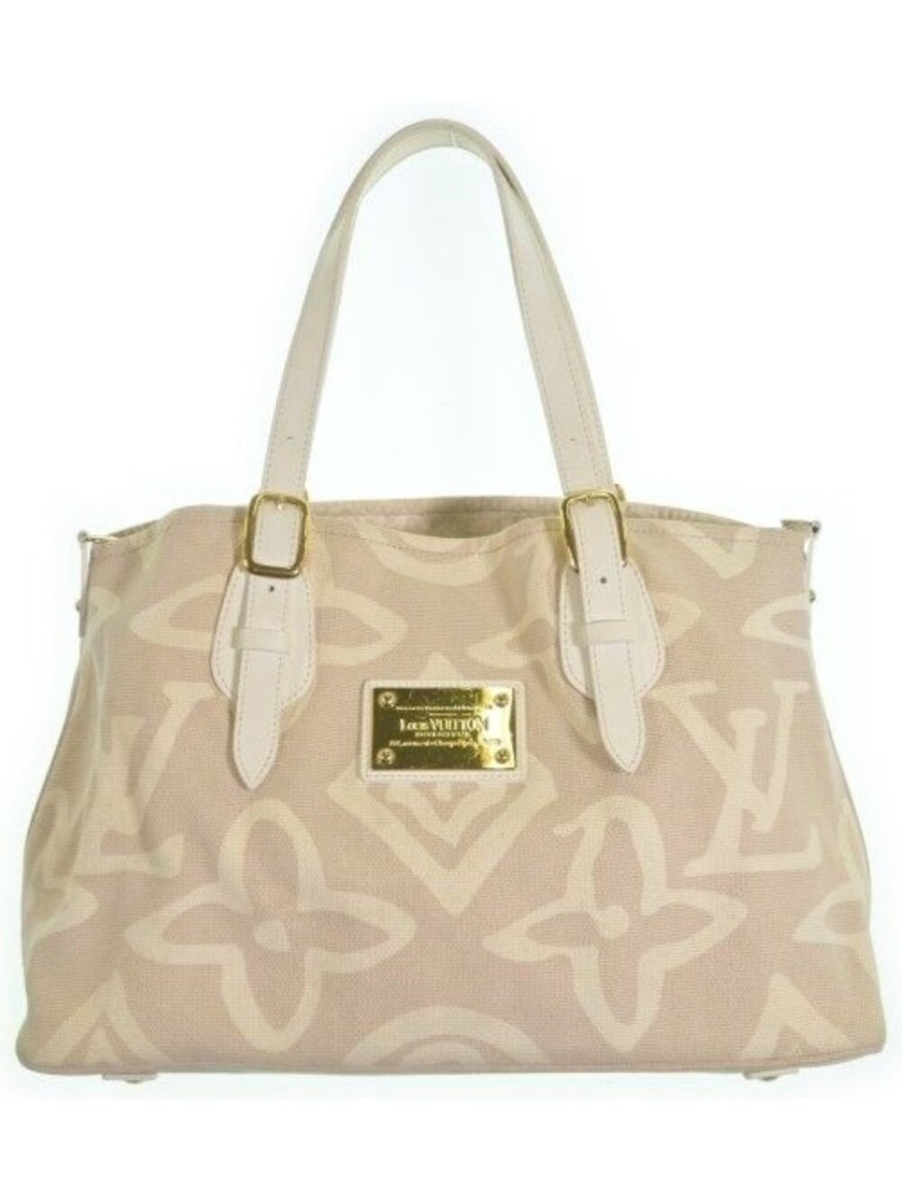 Louis Vuitton Cruise Line Tahitienne PM Tote Bag Ivory